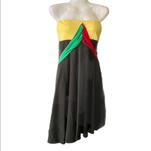 Adjustable Asymmetrical Mini Dress